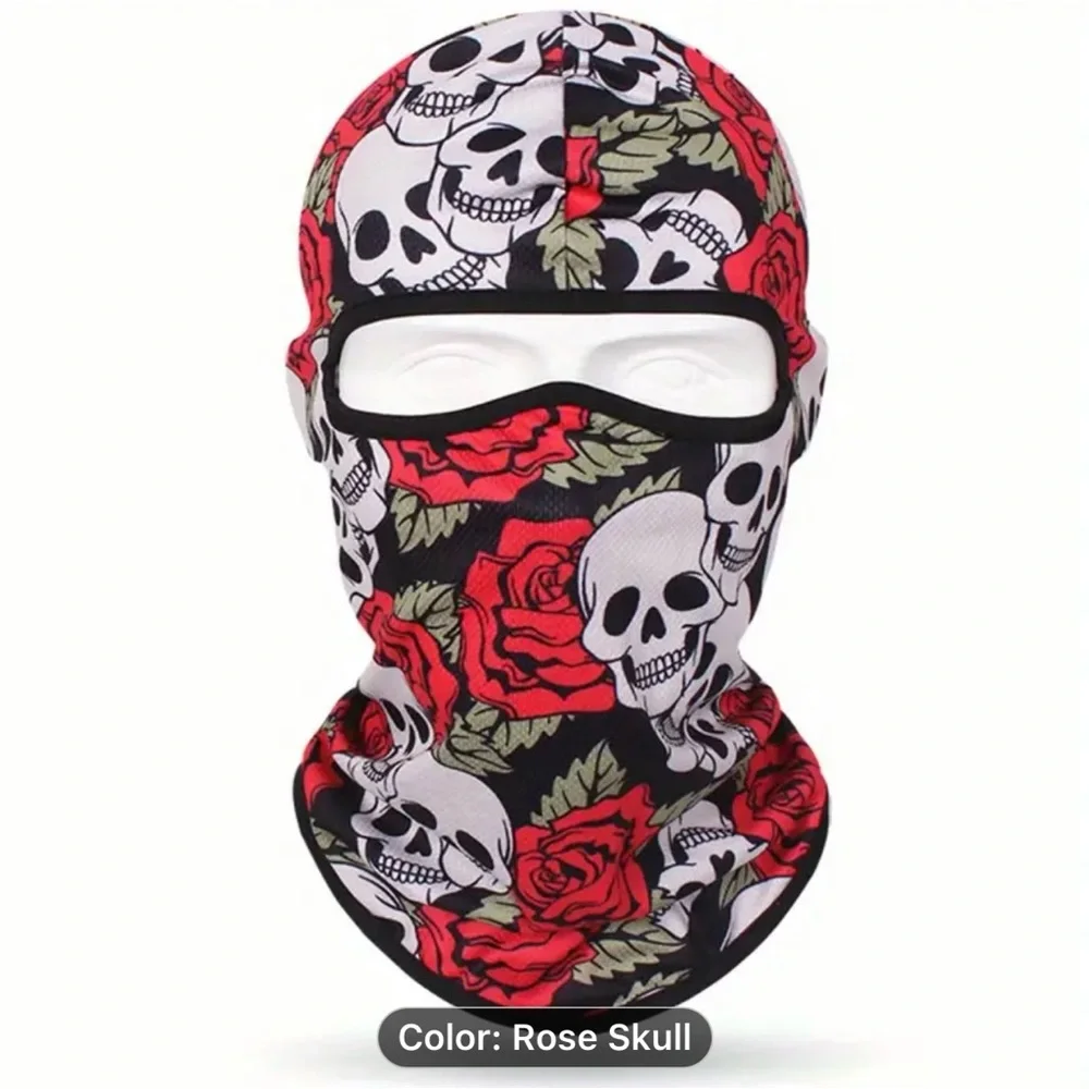3D Anime Skull Balaclava Full Face Ski Mask